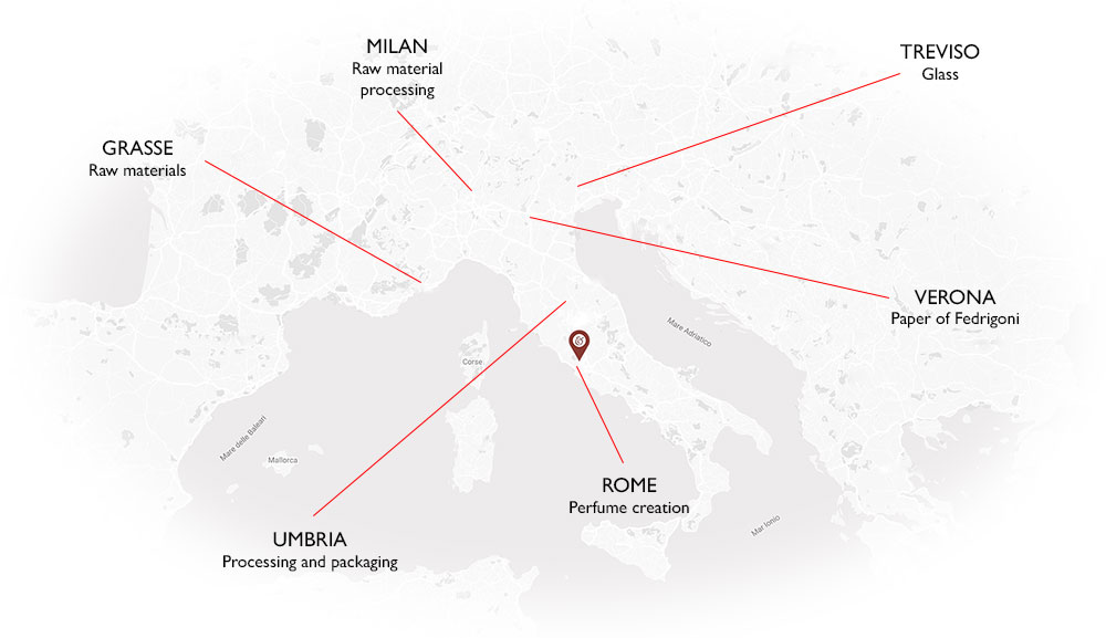 Made in Italy map Made in Italy map
