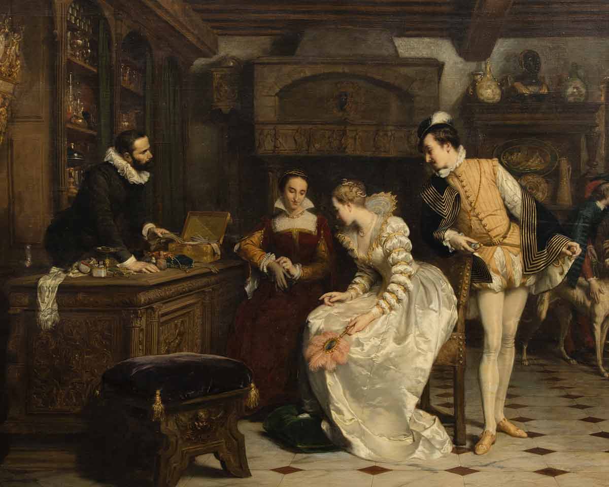 Renato Lo Bianco profumiere di Caterina de' Medici Giovanna III di Navarra acquista guanti avvelenati dal profumiere di Caterina de' Medici, Renato Lo Bianco