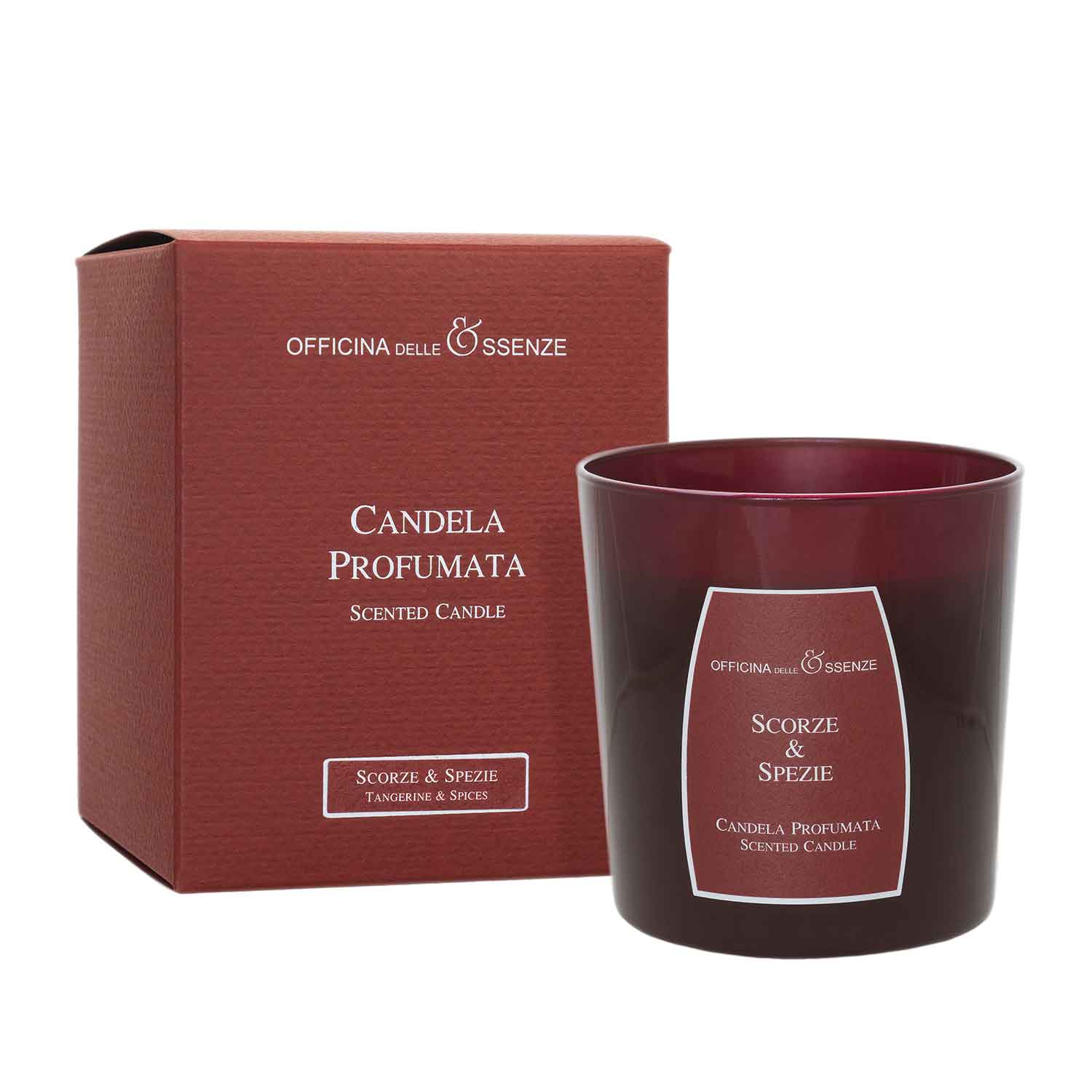 Candela profumata con scatola Scorze e Spezie Candela profumata con scatola Scorze e Spezie