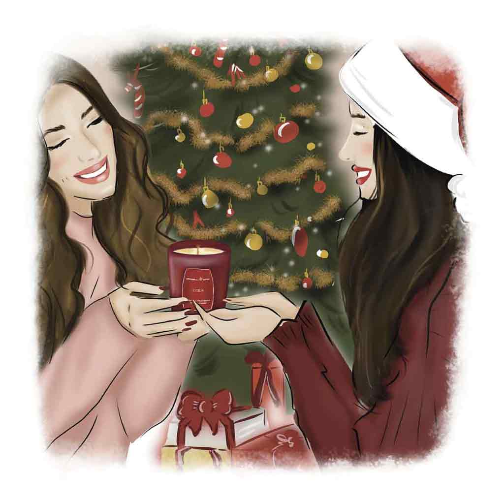 Candela regalo in occasione del Natale Candela regalo in occasione del Natale